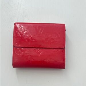 Authentic Louis Vuitton Cherry Red Embossed Wallet